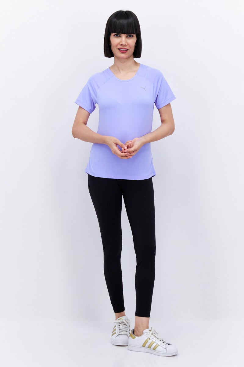 PUMA Women Sportswear Fit Short sleeve Running Top, Lavender - Image 4